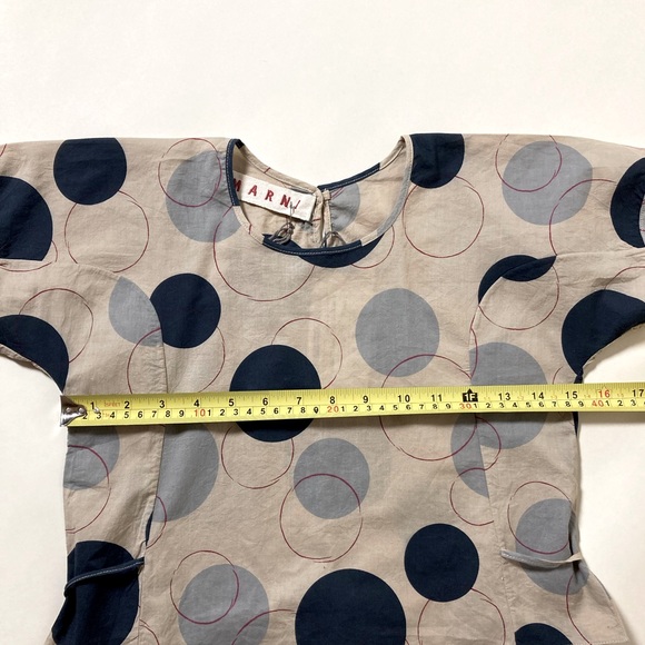 Marni NWT Kids Indigo Cotton Printed Top Size 6 - Picture 7 of 8